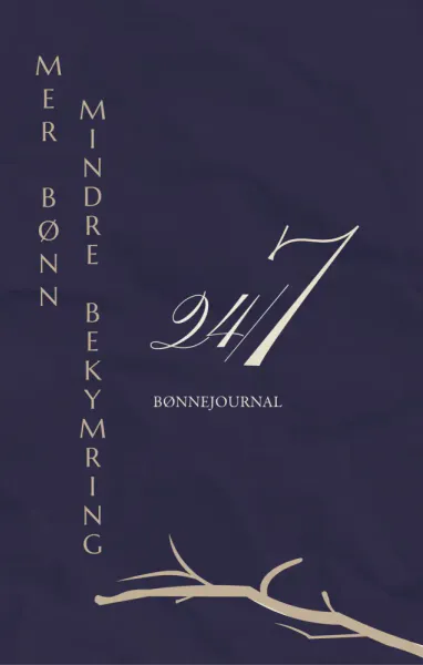 24/7 Bønnejournal blå - Eline Andersen